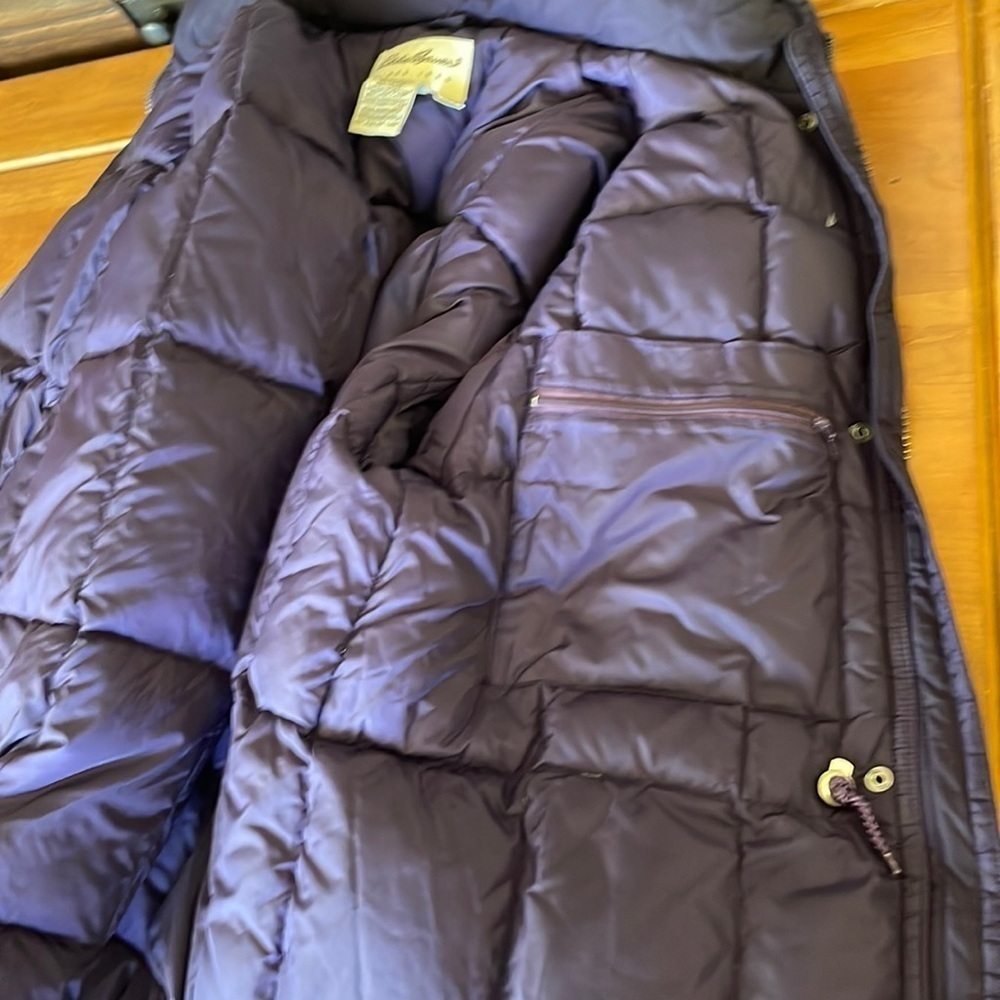 EDDIE Bauer Goose Down Nylon Coat Size Medium - Picture 11 of 12